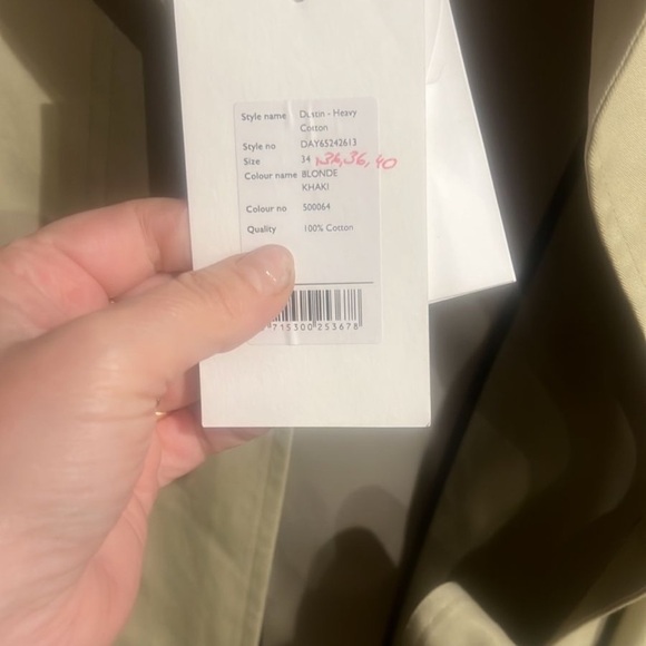 NWT 2nd day Scandinavian Classic Tan Trench Coat - Picture 4 of 9